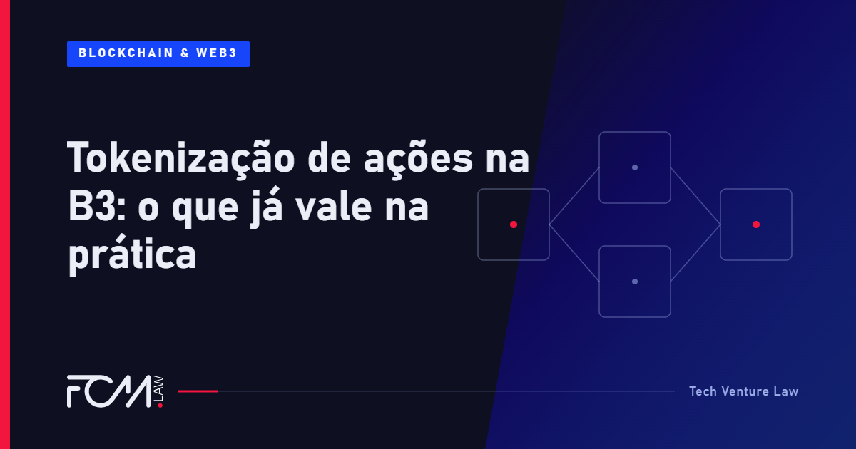 Capa do artigo sobre tokenização de ações na B3