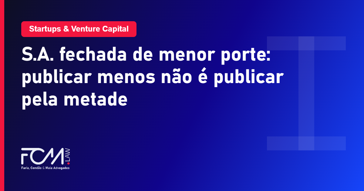 publicações eletrônicas da S.A. fechada de menor porte na LSA art. 294